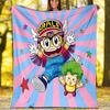 Arale Norimaki printed throw blanket—lightweight,soft,warm;versatile blanket for all seasons—perfect as &air-conditioning throw,nap blanket