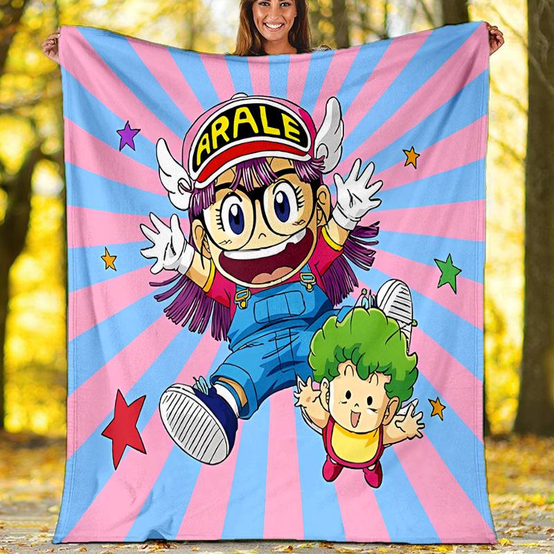 Arale Norimaki printed throw blanket—lightweight,soft,warm;versatile blanket for all seasons—perfect as &air-conditioning throw,nap blanket