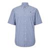 Mens Striped Short-Sleeved Button-Down Shirt