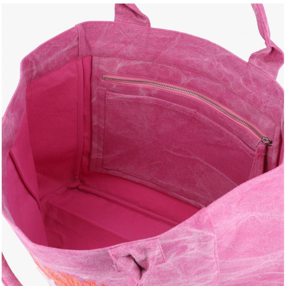 Ganni Bear Logo Medium Shopper Tote Bag B2110086 09z
