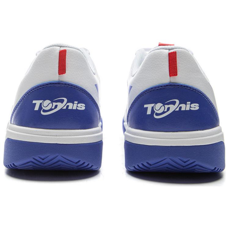 Li-Ning Simple Comfortable Fashion Non-Slip Wear-Resistant Low-Top Tennis Shoes Men sneaker White Blue ATTV003-2