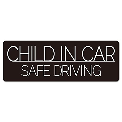 

РЕБЕНОК В МАШИНЕ Светоотражающий Тонкий Тип Черный Простой Магнитная Наклейка на Машину для Детской Машины чёрный