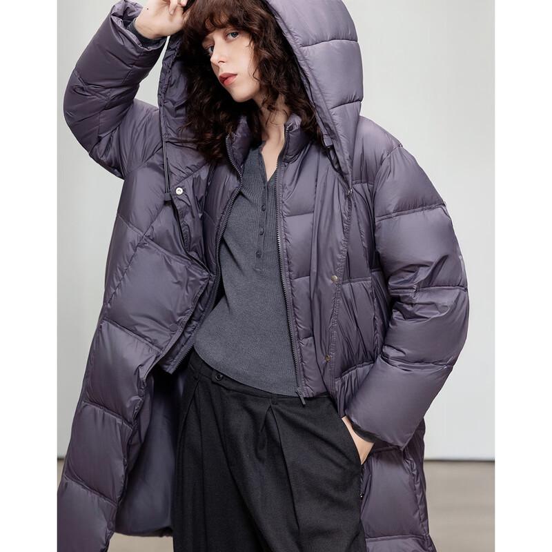 Demana Women's Mid-Length Zero-Pressure Feel Hooded Down Jacket