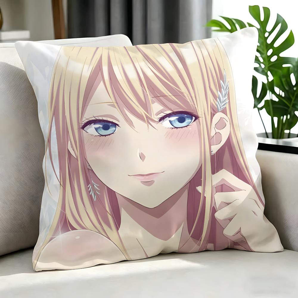 anime Smile Down the Runway Cushion Cover Cushion Cover Set Pcs x x x Pillowcase Decorative Sofa Home Decor