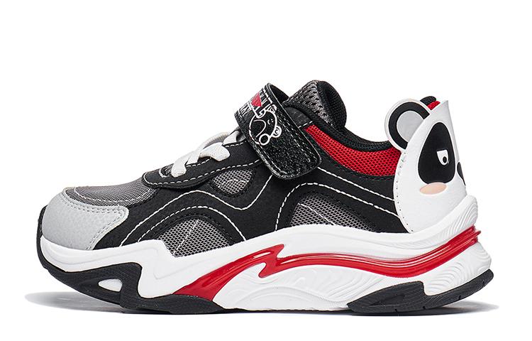 Li Ning YOUNG Yunchuan Comfortable Cushioning Rebound Kids Lifestyle Shoes Gray Black Kids YKNT082-1 26