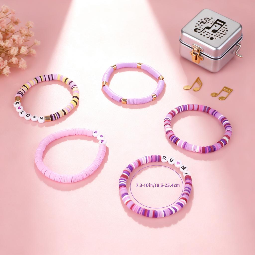 K-Pop-Themenarmbänder für Fans, Perfekt als Freundschaftsgeschenke für Freundinnen, Schwestern, Töchter, Enkelinnen, Nichten und Freundinnen