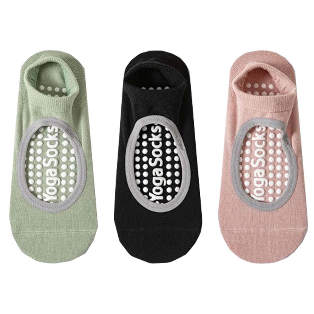 3 Paar Grip Pilates Socken für Damen – Rutschfeste Yoga Socken für Ballett, Tanz und Workouts