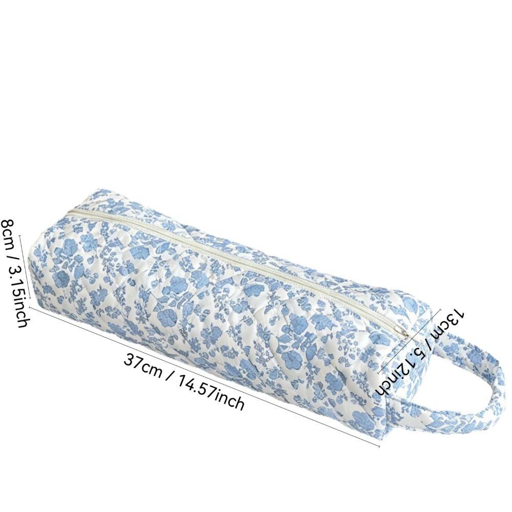 Quilting Cotton Hair Dryer Storage Bag with Handle Large Capacity Curler Storage Bag Dustproof Hair Dryer Protective Case