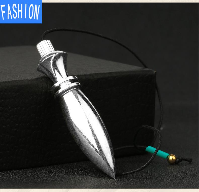 Long and Short European and American Style Detachable Bullet Head Metal Pendulum Simple Pendant