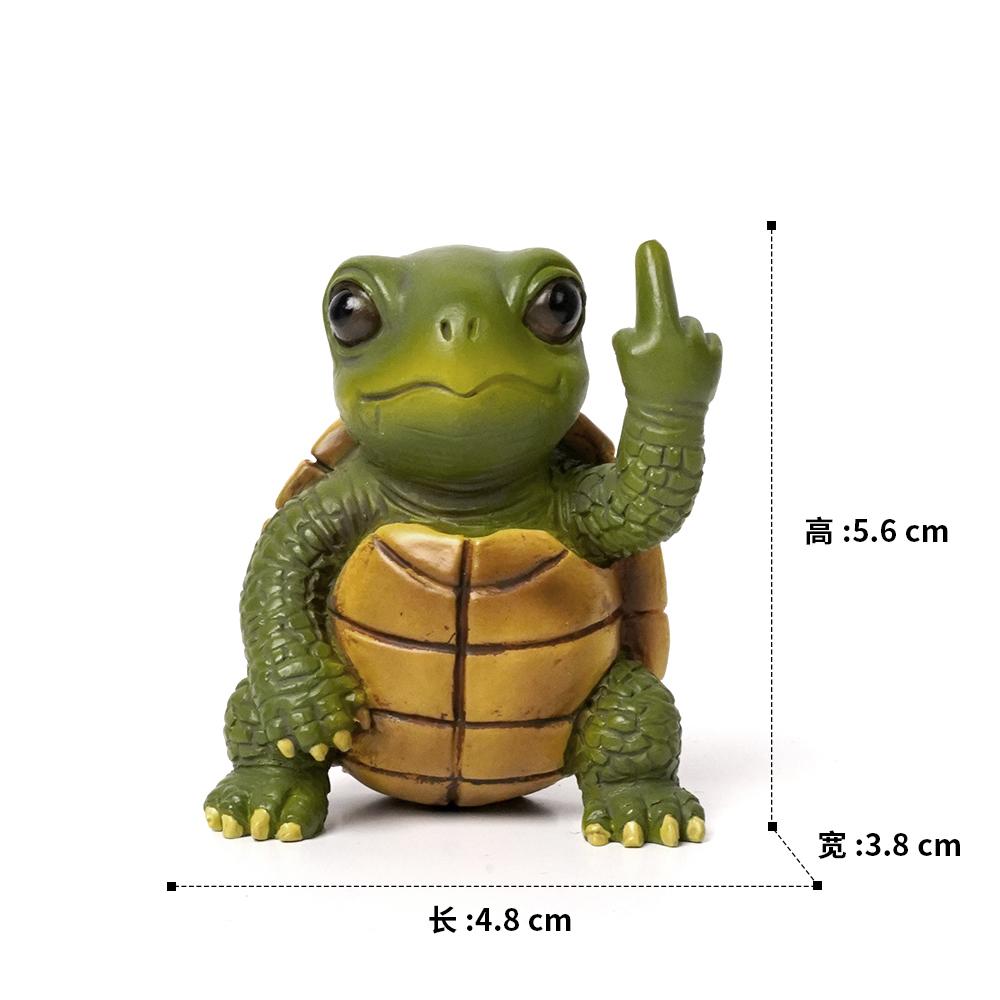 

Маленька скульптура тварини середнім пальцем, креативна міні-статуетка з смоли для столу, комп ютерного столу, передпокою та настільного декору