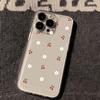 Cute Cartoon Cherry Pattern Transparent TPU Phone Case For Xiaomi Mi 15T Pro POCO X7 Pro F7 X6 X5 M3 X3 NFC M4 F5 11 Lite 5G NE