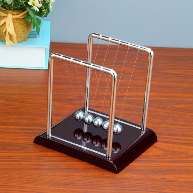 Newton'S Cradle Balance Steel Ball Teaching Supplies Physics Science Pendulum Desktop Toys Stress Relief Gifts Home Decoration