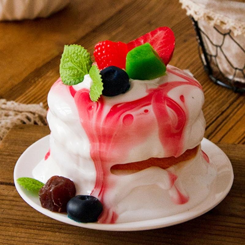 Realistic Dessert Model Faux Cake Decoration for Kitchen Display and Photo Shoot Artificial Food Photography Accessories