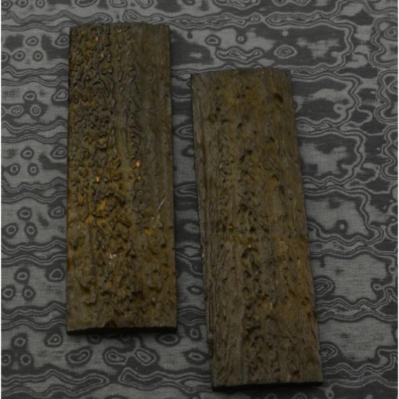 1Pair Knife Handle Patch Material DIY Cutter Grip No-slip POM Resin Deer Antler Shank Scale Slabs Blanks