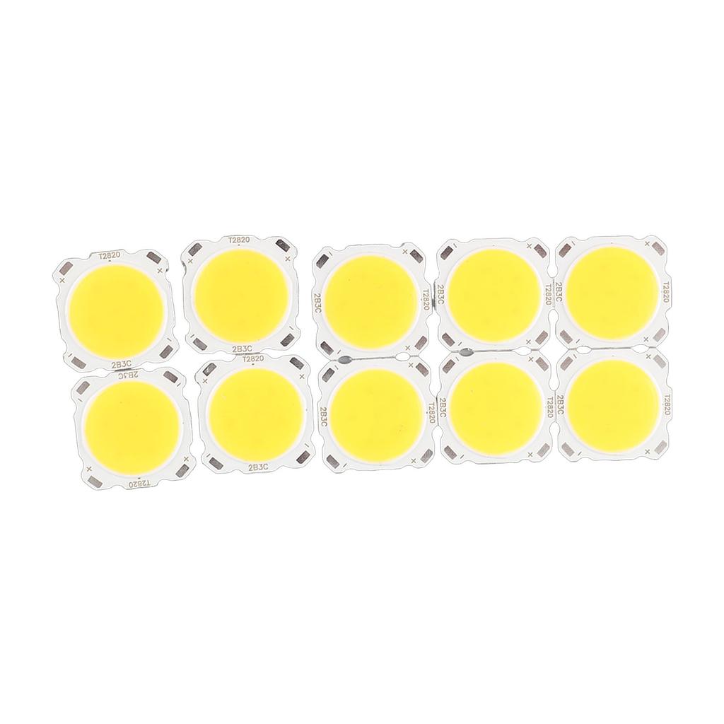 10pcs Round COB 3W High Power LED Chip Bulb Lamp Light Warm White