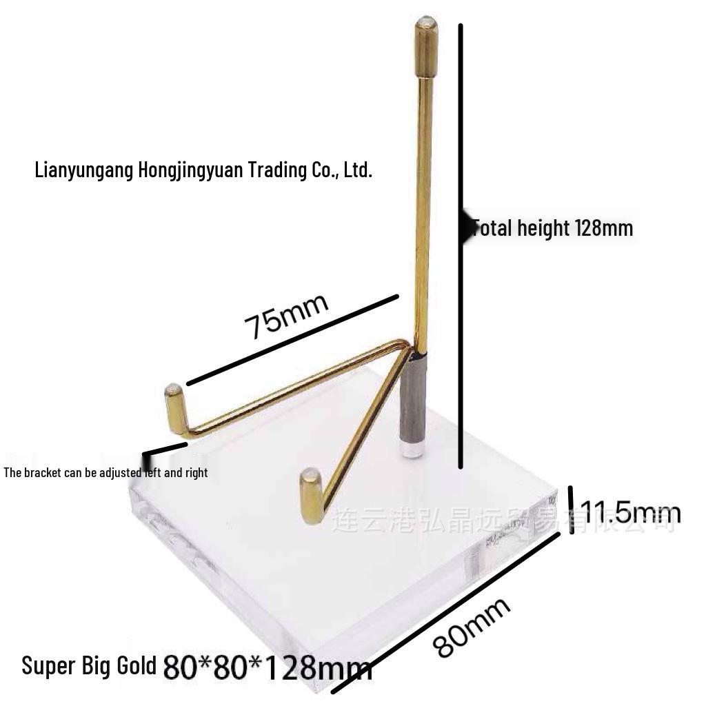 Transparent Acrylic Compass Mineral Specimen Holder & Display Stand