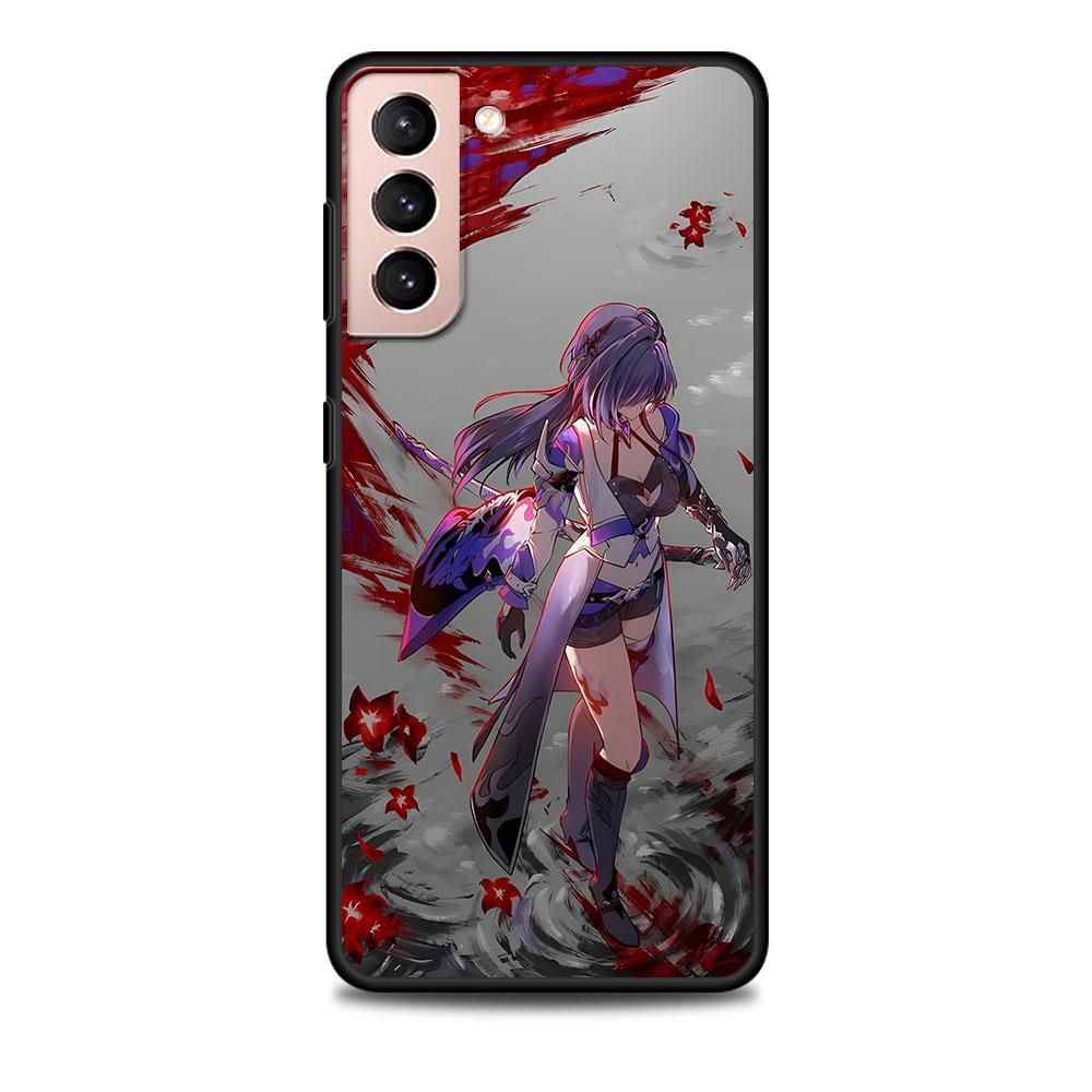 

Star Rail Acheron Case for Samsung Galaxy S23 S10e S10 S21 FE S22 S9 S24 Ultra S20 Plus Soft Black TPU Phone Cover Bumper Samsung S9