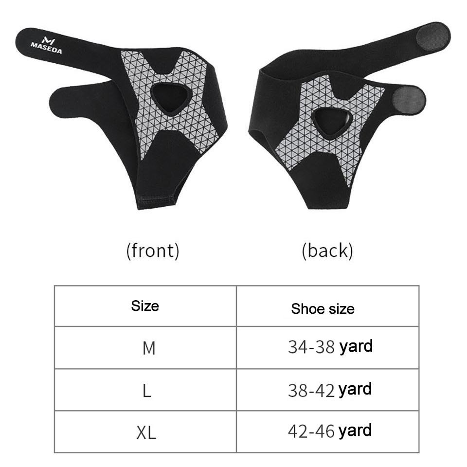 Gtubike 1Pcs Ankle Brace Bi-Directional Strap Compression Stabilizes Tendons Motion Ankle Fixation Brace Prevents Ankle Sprains