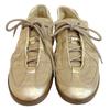 Gucci Niedrig geschnittene Leder-Sneaker goldfarbenes Leder Gebraucht
