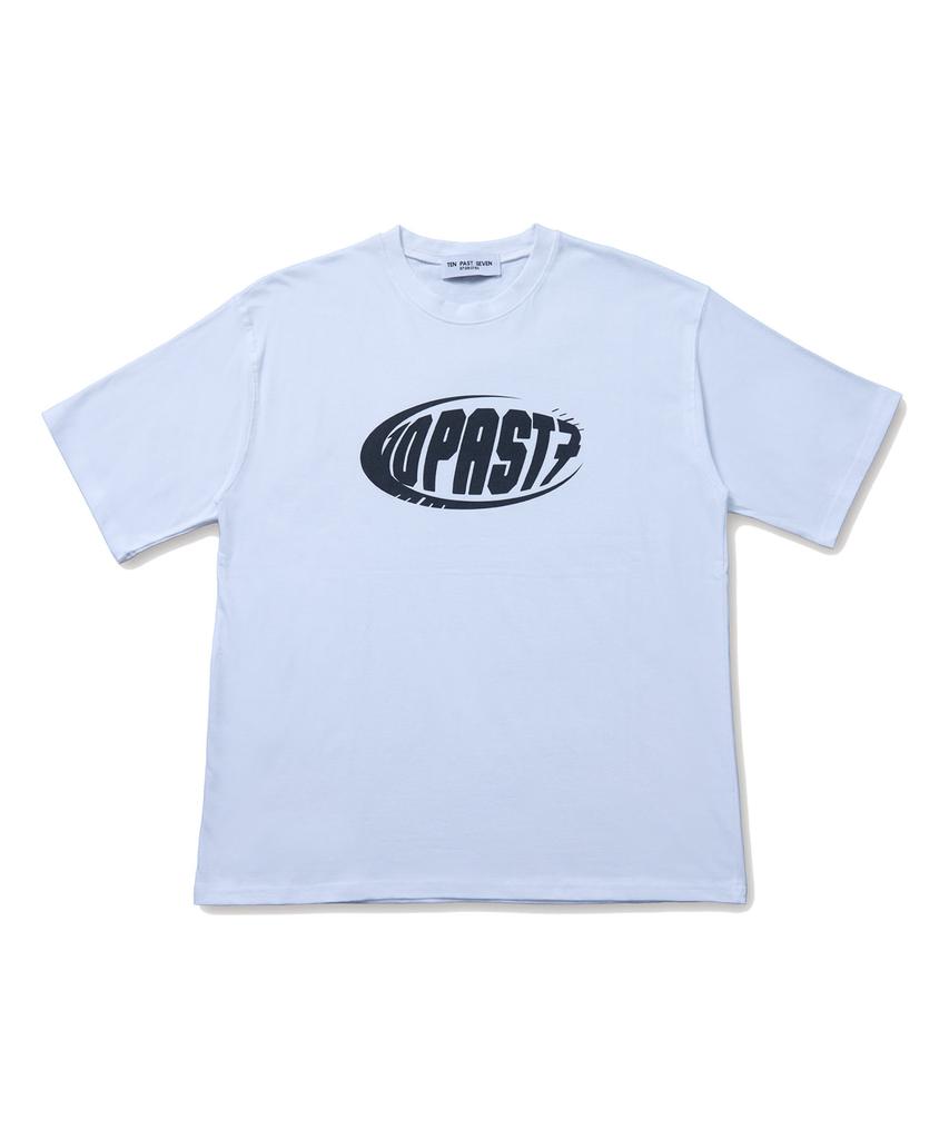 TEN PAST SEVEN Tp7 Printed Short Sleeve T-Shirt - White