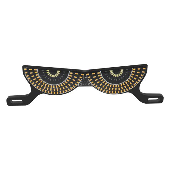 Motorcycle License Plate Screw Light with Demon Eye Shape Rear Taillights