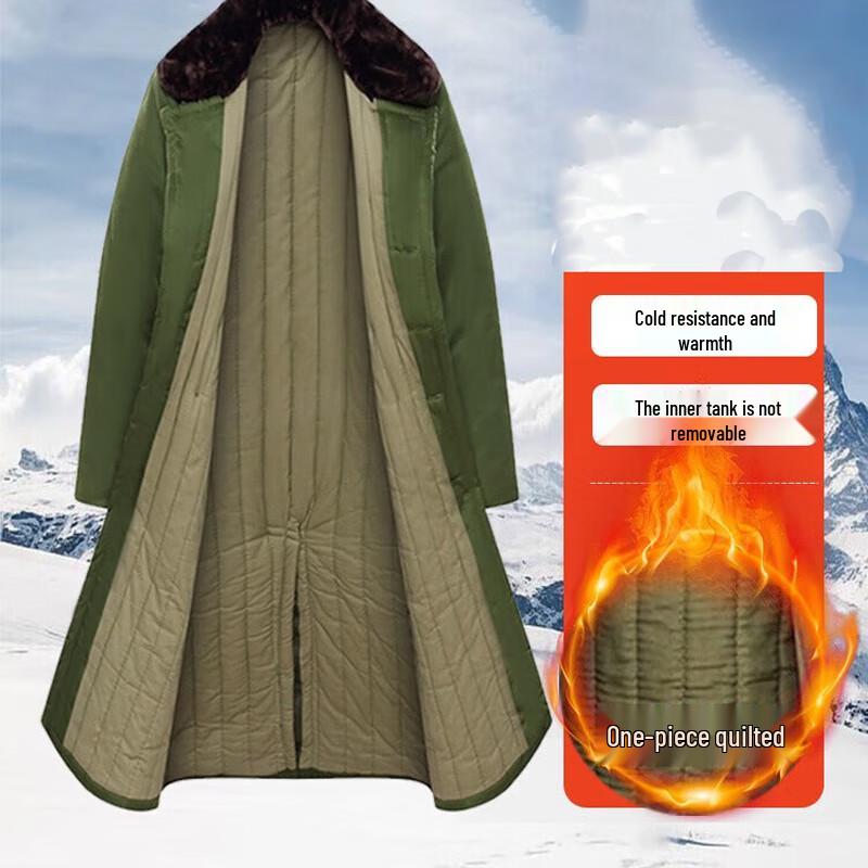 Мужское плотное зимнее хлопковое пальто