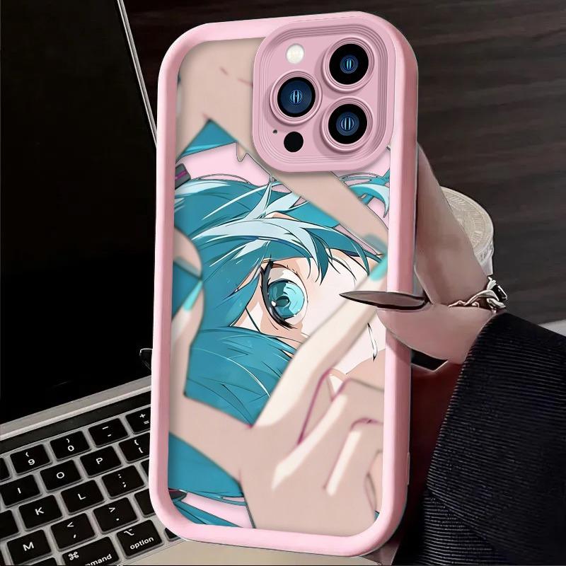 H-Hatsunes Kawaii Love Heart M-Miku Phone Case For iPhone 17 Air 16 16E 15 14 13 12 11 Pro Max X XS X S Max XR SE 2020 SE4 7 8