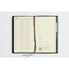 Planner Takahashi Shoten New Diary Alpha 2027 Weekly Left Monthly Horizontal Leather-Look Pen Holder - Black