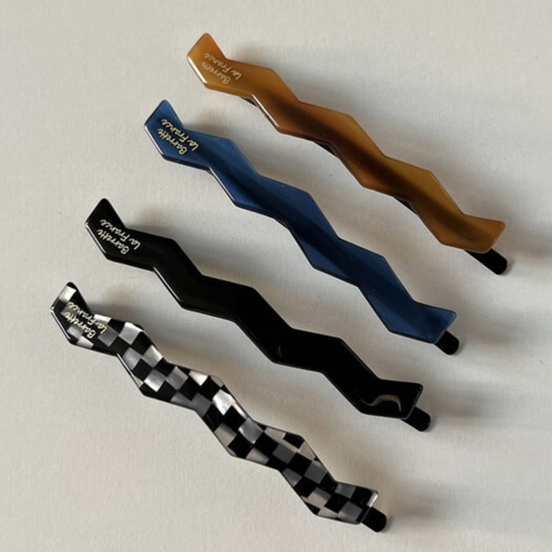 

mosxe Zig zag hair pin (4color) blue