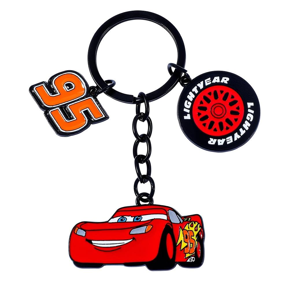 Disney Cars 1pc/ Lightning McQueen Keychain/ Cartoon Animation Handsome No. 95 Racing Car/ Decorative Pendant Car Keychain Bag