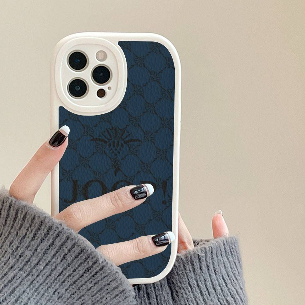 J-Joops Logo Leder Handyhülle Für Iphone 16 15 14 Plus 13 12 11 Pro Max Hülle