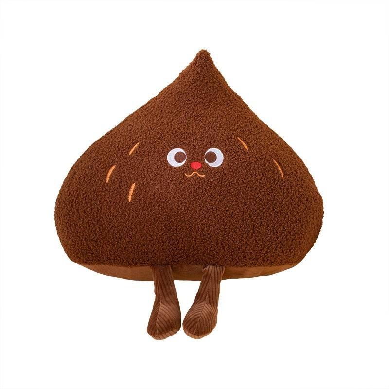 Bread Cookie Chestnut Plush Toy Cushion Stuffed Doll Throw Pillow Decoration