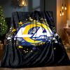 Angeles Rams Team  Blanket Outdoor Flannel Blanket for Camping, Hiking, Garden Parties, Picnic Essentials,gift for family and friends