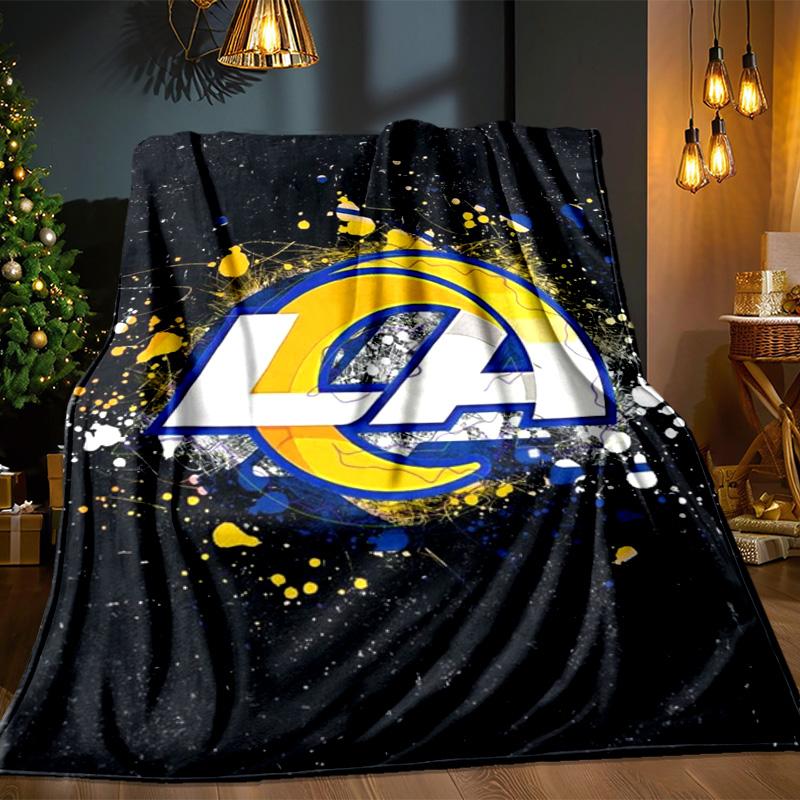 Angeles Rams Team Blanket Outdoor Flannel Blanket for Camping, Hiking, Garden Parties, Picnic Essentials,gift for family and friends