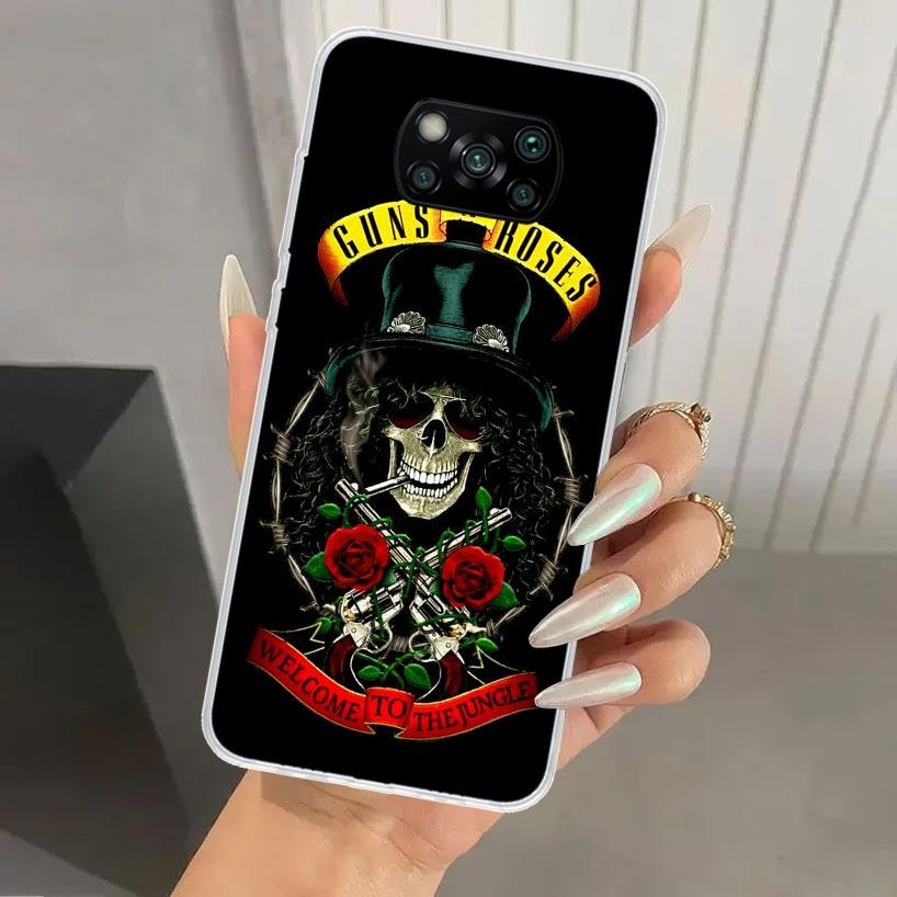 Guns N Roses Good Time Phone Case for Xiaomi Poco X7 X6 X5 X4 X3 Nfc F7 Ultra F6 F5 Pro F4 GT F3 M6 M5S M4 M3 Soft Print Shell P