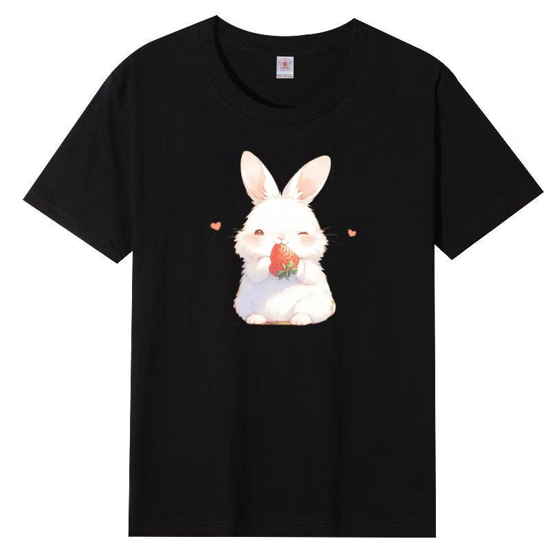 Summer New Short-sleeved T-shirt Female Cotton Loose Korean Cartoon Printing Half-sleeved Blouse