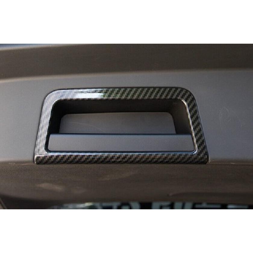 For Range Rover Evoque - Carbon Fiber Tailgate Door Handle Frame Trim 2X