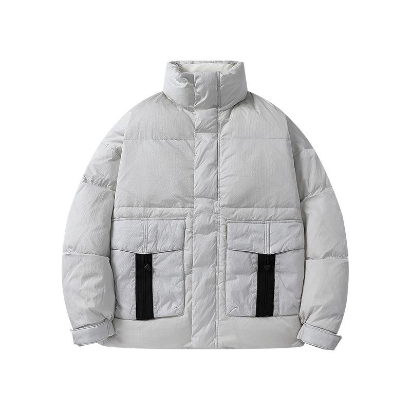 Men's Down Jacket Winter New Korean Style Warm Stand-up Collar Casual Jacket Fashionable Youth Versatile Trendy Bread Coat