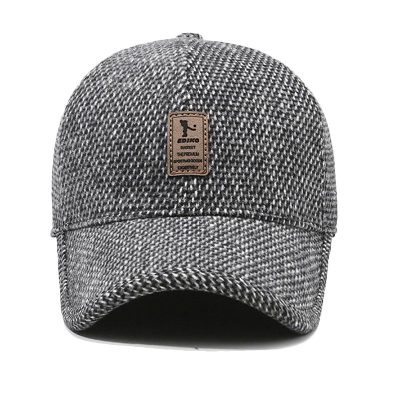 Autumn Winter Men Baseball Cap Warm Ear Protection Outdoor Sports Cap Ear Protection Cap