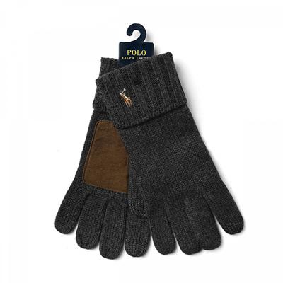 Polo Ralph Lauren Gants en Cuir avec Patch Poney Écran Tactile Pc0494 012