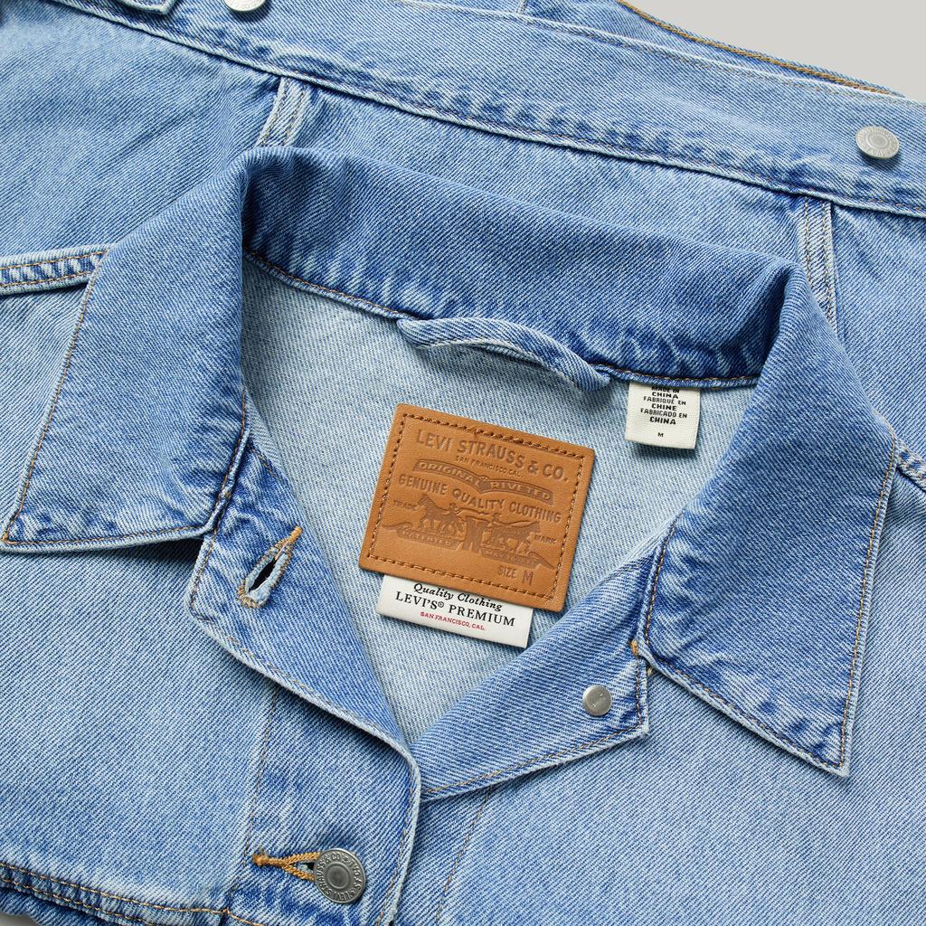 Levis Casual Comfortable Simple Single Button Long Sleeve Denim Jacket Women Jackets 0052P-0001