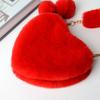 Winter New Sweet Love Heart Shaped Women's Top-handle Bags Confortable Soft Plush Ladies Handbags Fashion Multiple Color Optional Female Shoulder Bags