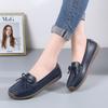 New leather handmade Doudou snail women's shoes non-slip and wear-resistant flat-heeled comfortable loafers women's shoes