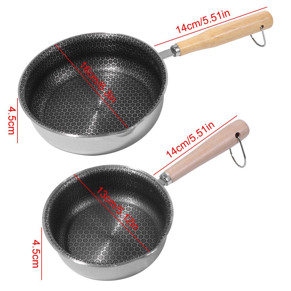 Non-Stick Mini Frying Pan Pour Spouts Omelette Pan Multi-purpose Pancake Skillet  Home Kitchen