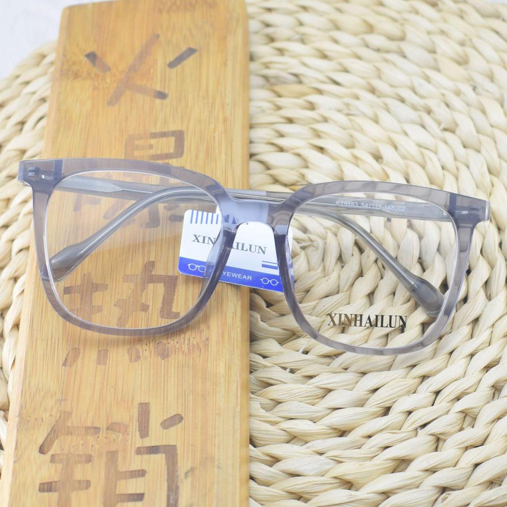 Stylish Unisex Large Frame Rectangular TR90 Transparent Eyeglasses