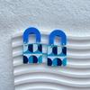 Creative Acrylic Geometric Earrings: Fun Handbag Shape, Irregular INS Style for Women and Girls