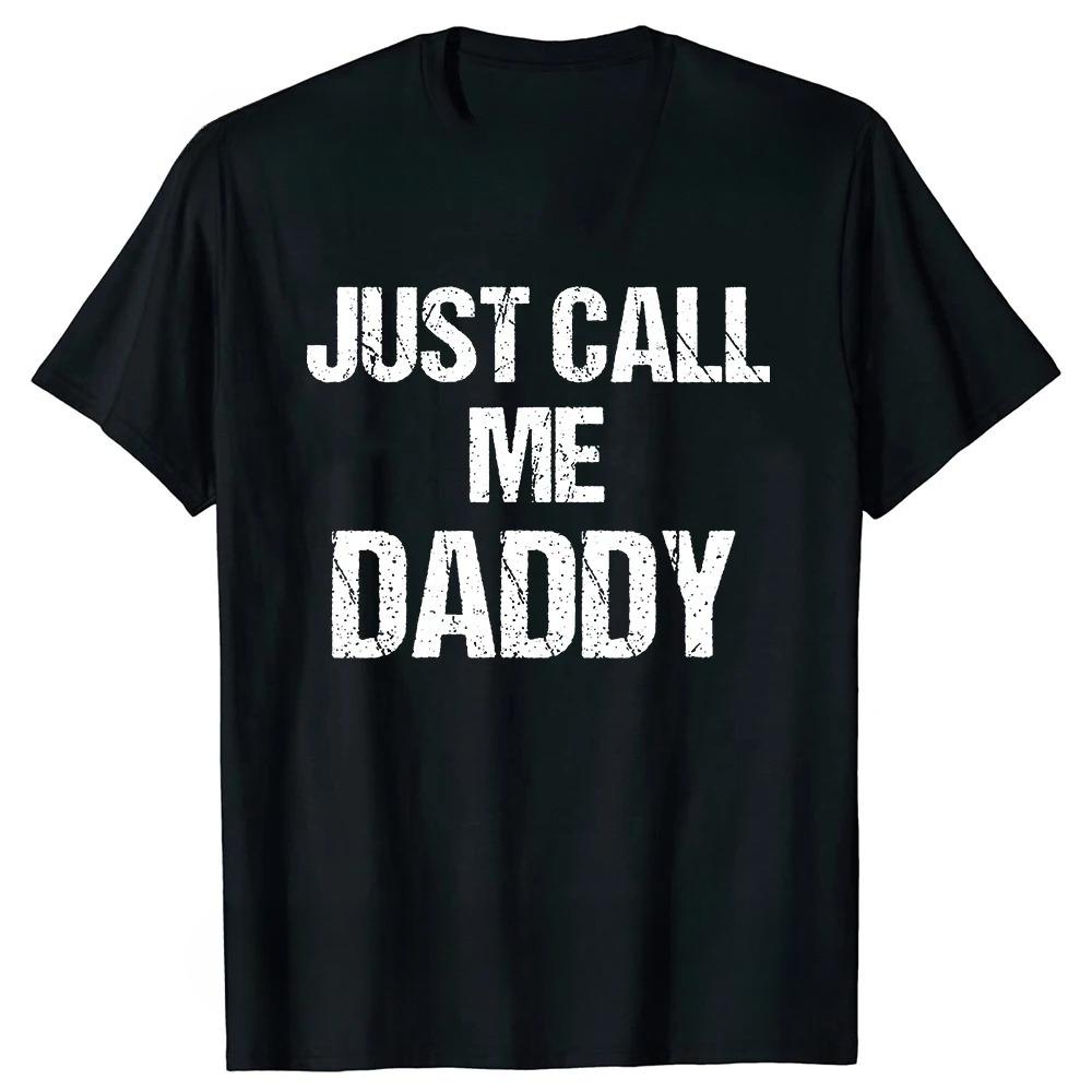 T-shirt Divertente Divertimento Chiamami Solo Papà Papà Padre Top da Spiaggia T-shirt Unisex Manica Corta Abbigliamento Unisex Personalizzato