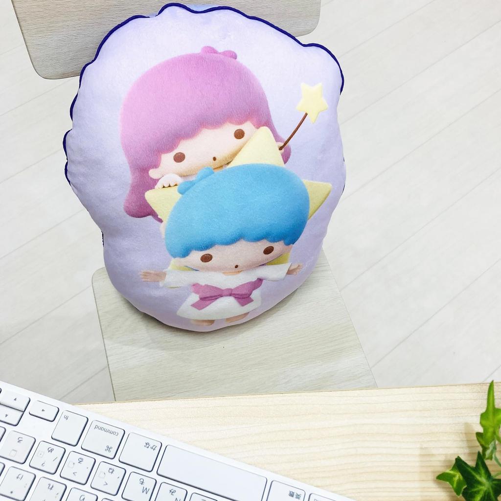 MORIPiLO Body Sanrio Characters KikiLala Micro Plush Nap by Morishita Makura Pillow, (Die-Cut Cushion), Skin-Friendly Fabric, Toy, Pillow, 30x40x10cm,