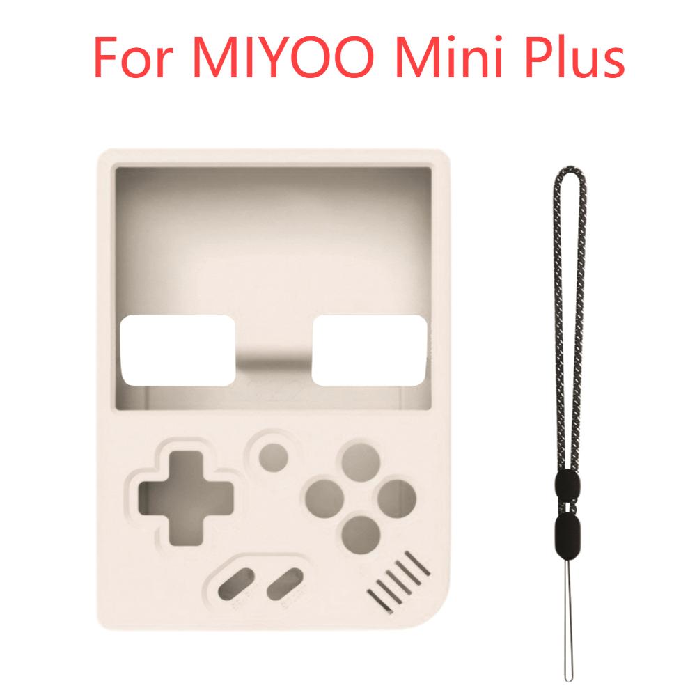 Protective Cover for MIYOO Mini Plus Game Console Silicone Case Gaming Console Sleeve Skin Anti-Slip with Lanyard for MIYOO Mini