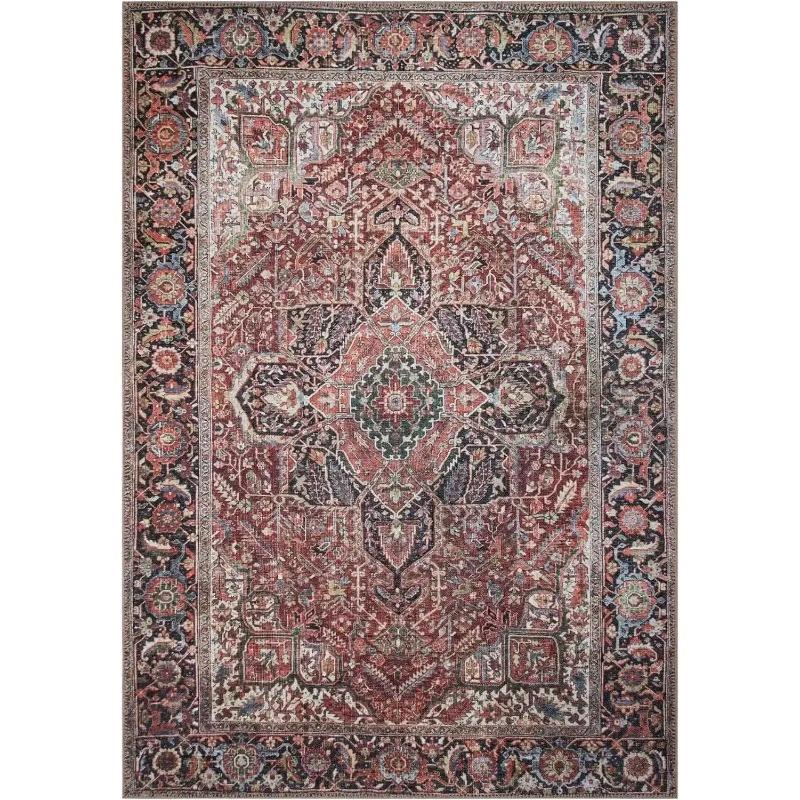 Tappeto Vintage Lavabile in Lavatrice Soggiorno Tappeti di Grandi Dimensioni Tappetino Antiscivolo per Corridoio Camera da Letto Cucina Decorazione per la Casa